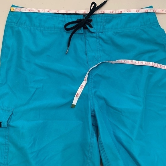 O’Neill Board Shorts Adult Size 32 Blue Cargo Pocket Drawstring Men - Picture 7 of 8